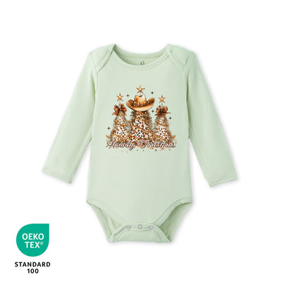 Howdy Christmas Bamboo Baby Onesie