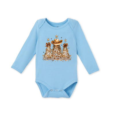Howdy Christmas Bamboo Baby Onesie