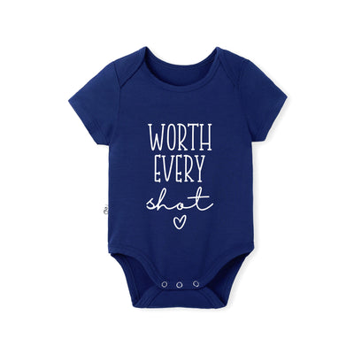 Worth Every Shot Baby Bamboo Onesie