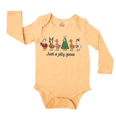 Just A Jolly Goose Christmas Baby Onesie SwaddleAn